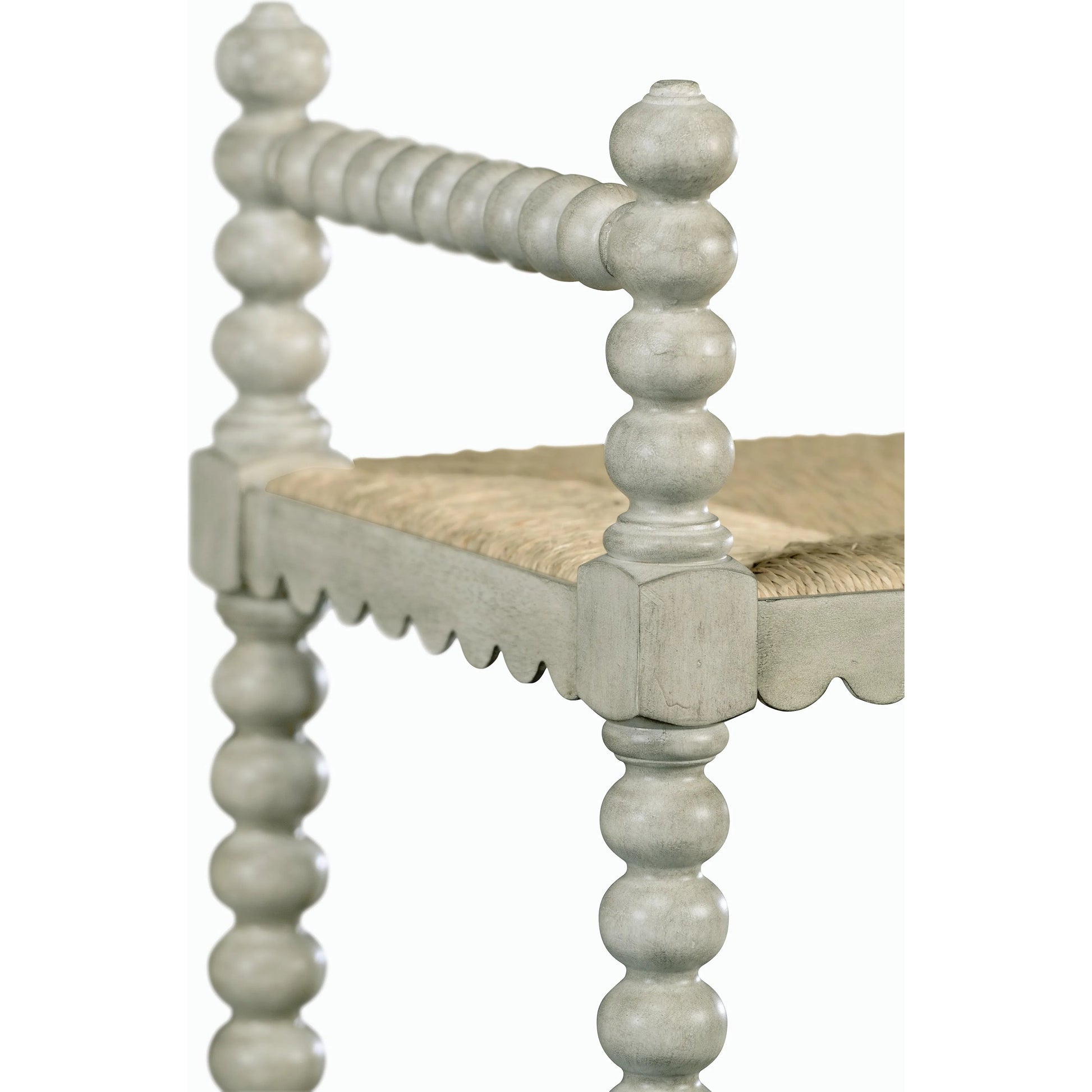 William Yeoward Bellingham Country Grey Single Bench by Jonathan Charles in grey and country gray. Made from acacia in a cottage & farmhouse style.