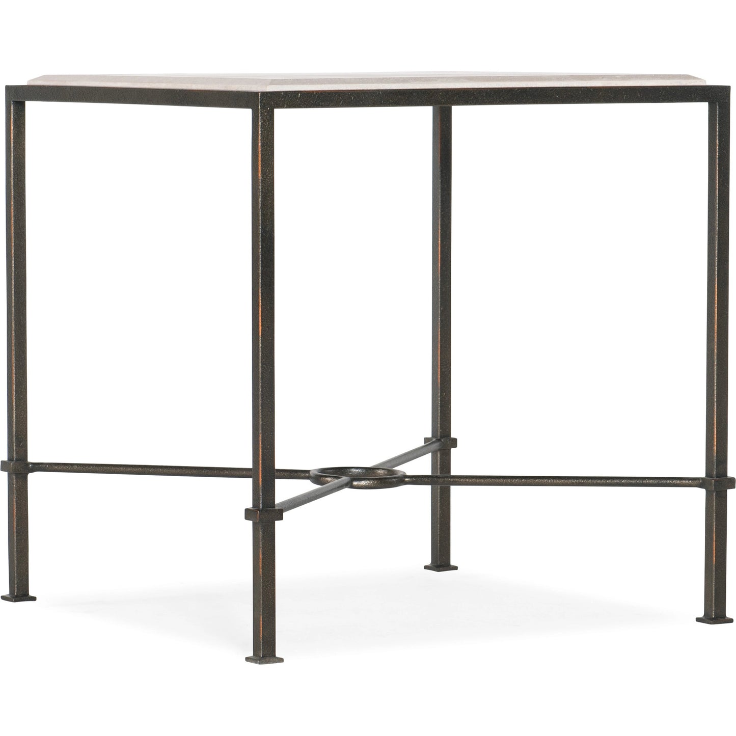 001 SI-1996322 | Primary Silo | End Table by Hooker Furniture in dark charcoal. Made from marble, metal in a modern style.