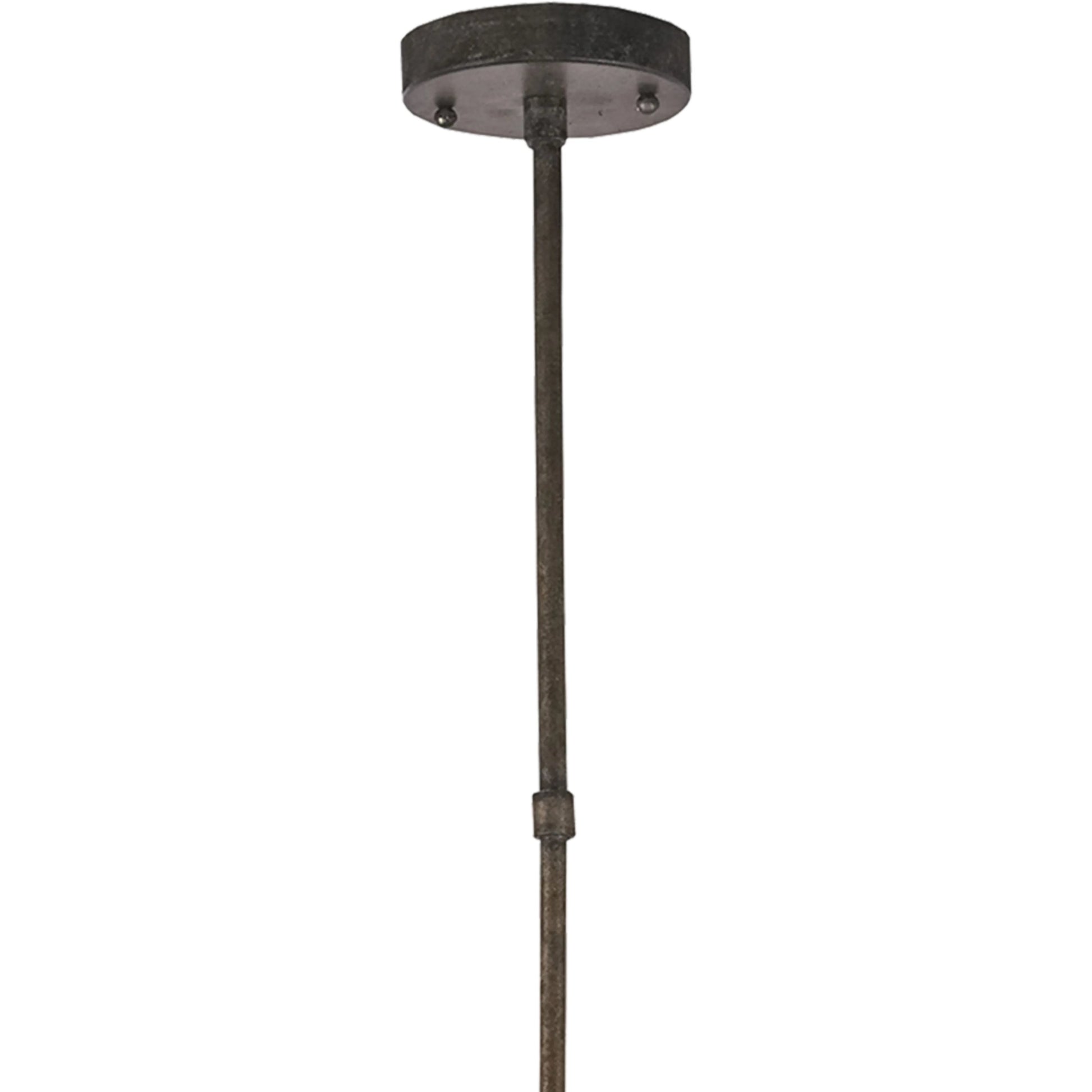 Fantine Chandelier by Currey and Company. Made from wrought iron, glass in a traditional style.