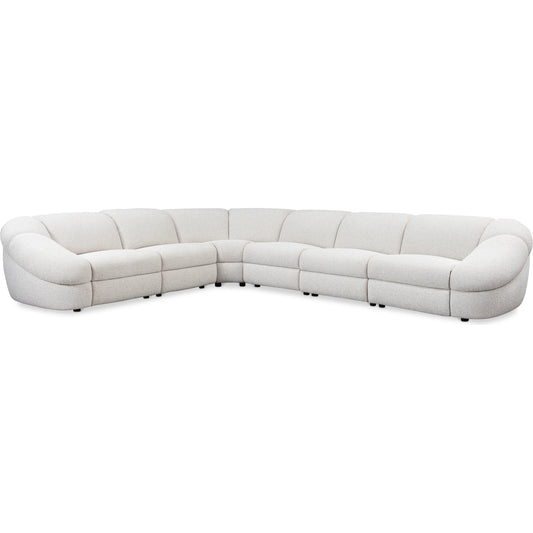 Massimo 6-Piece Fabric Power Motion Sectional by Bernhardt in beige, tan. Made from fabric in a transitional style.