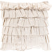 Ruffle Indoor/Outdoor Pillow by Surya. Made from 55% linen, 45% cotton, 100% cotton in a modern style.