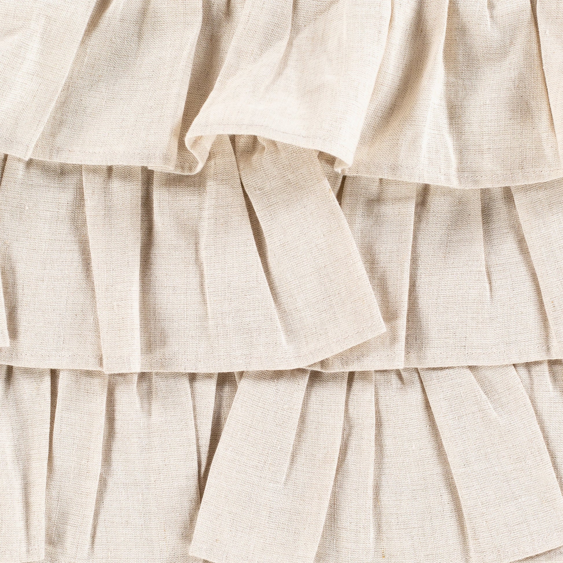 Ruffle Indoor/Outdoor Pillow by Surya. Made from 55% linen, 45% cotton, 100% cotton in a modern style.