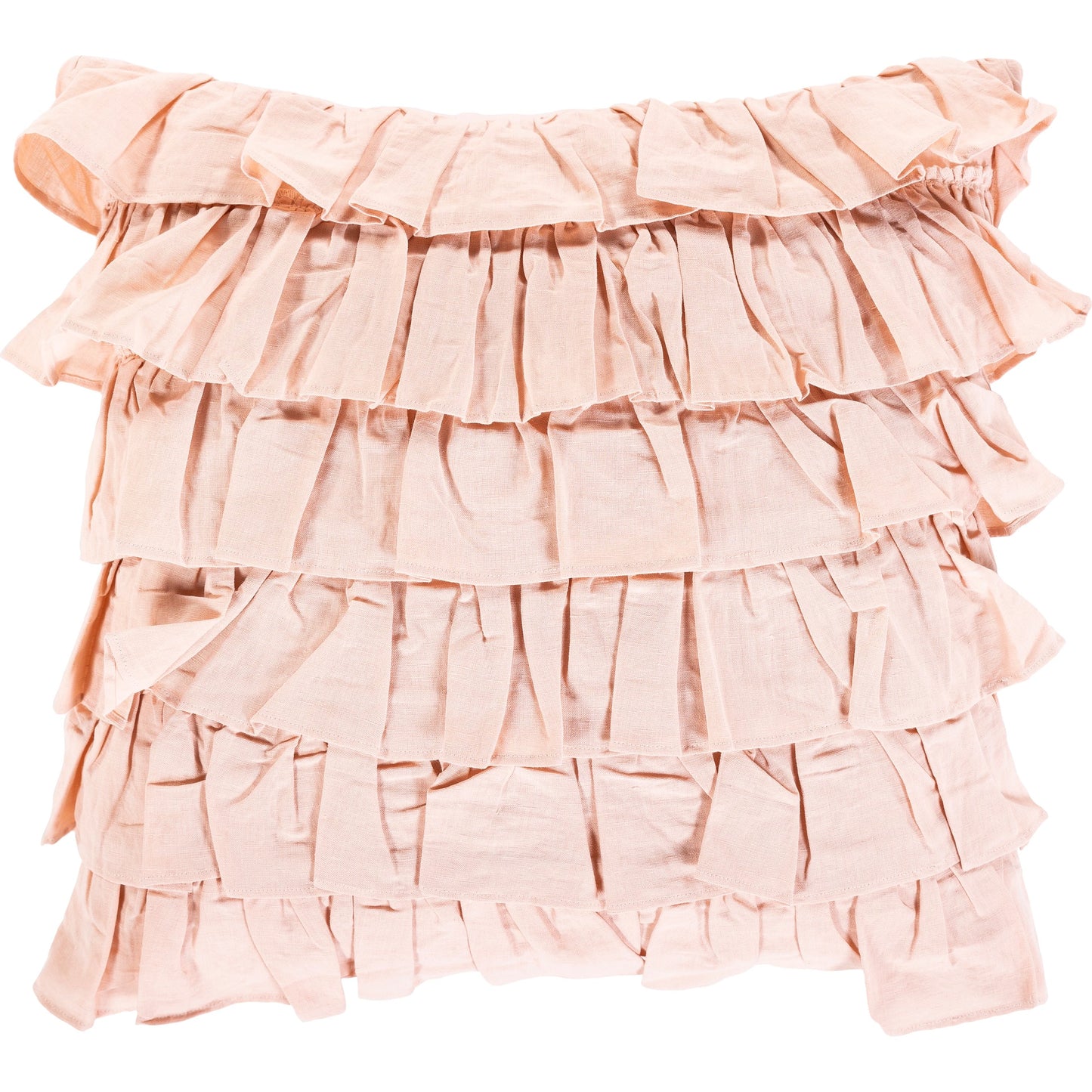 002 SI-1905888,SI-1905889 | Primary Silo | Ruffle Indoor/Outdoor Pillow by Surya. Made from 55% linen, 45% cotton, 100% cotton in a modern style.