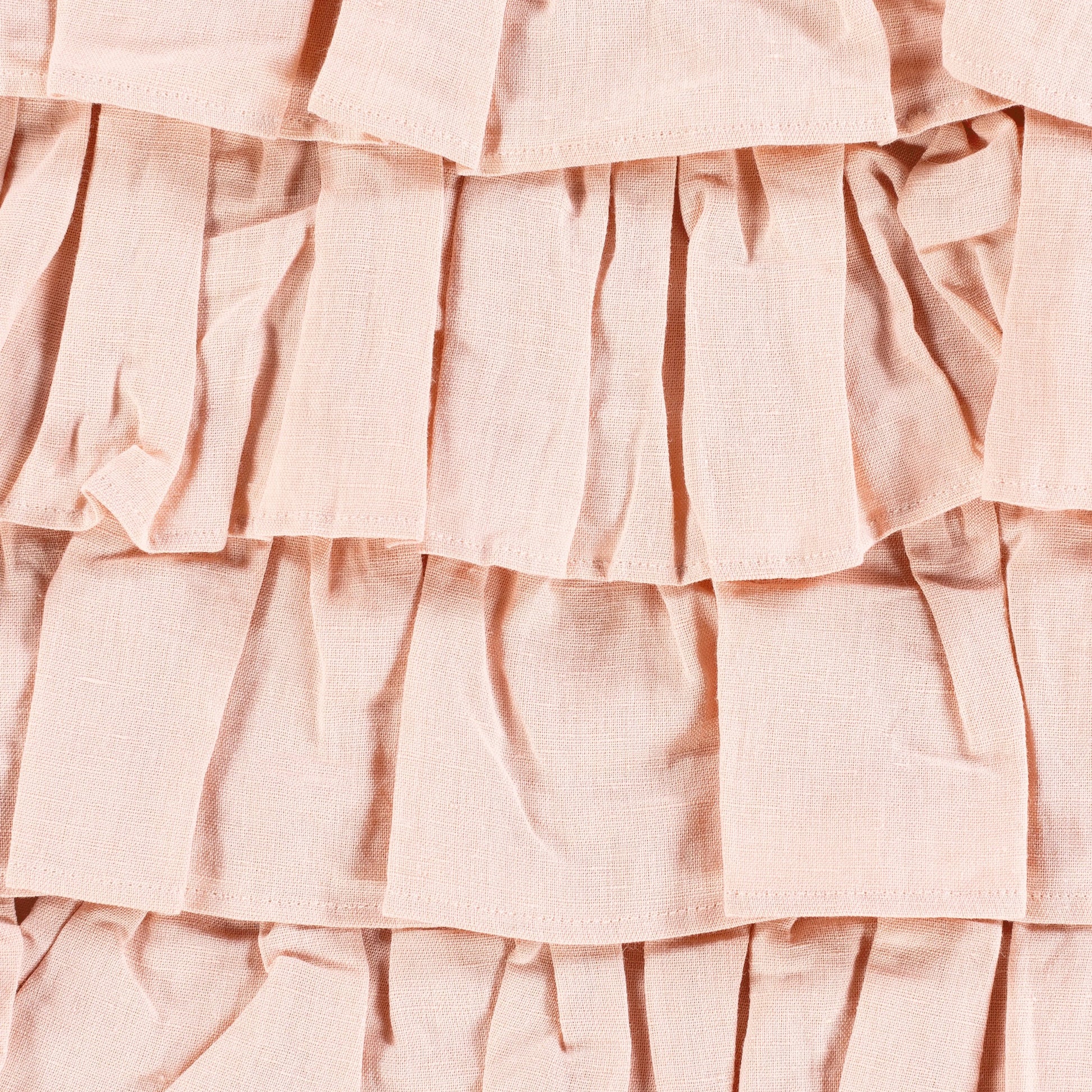 Ruffle Indoor/Outdoor Pillow by Surya. Made from 55% linen, 45% cotton, 100% cotton in a modern style.