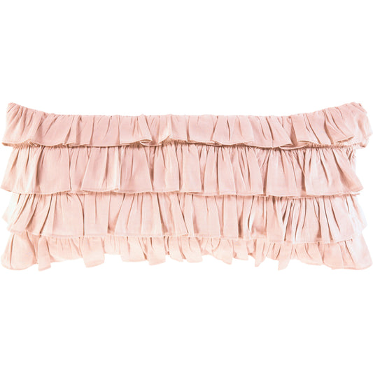 Ruffle Pillow - 11126 by Surya. Made from 55% linen, 45% cotton, 100% cotton in a modern style.