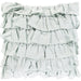 Ruffle Indoor/Outdoor Pillow by Surya. Made from 55% linen, 45% cotton, 100% cotton in a modern style.