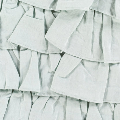 Ruffle Indoor/Outdoor Pillow by Surya. Made from 55% linen, 45% cotton, 100% cotton in a modern style.