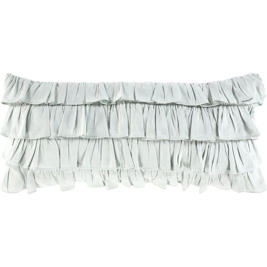 Ruffle Pillow - 11126 by Surya. Made from 55% linen, 45% cotton, 100% cotton in a modern style.