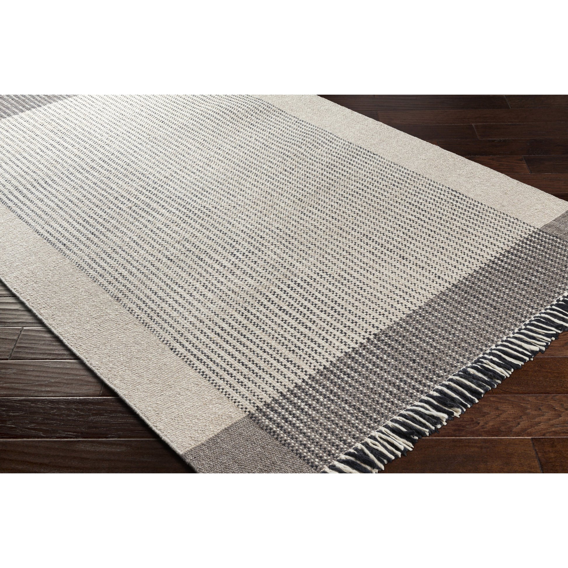 Reliance Rug - 27884 by Surya in charcoal, medium gray, black, tan, cream. Made from unique in a unique style.