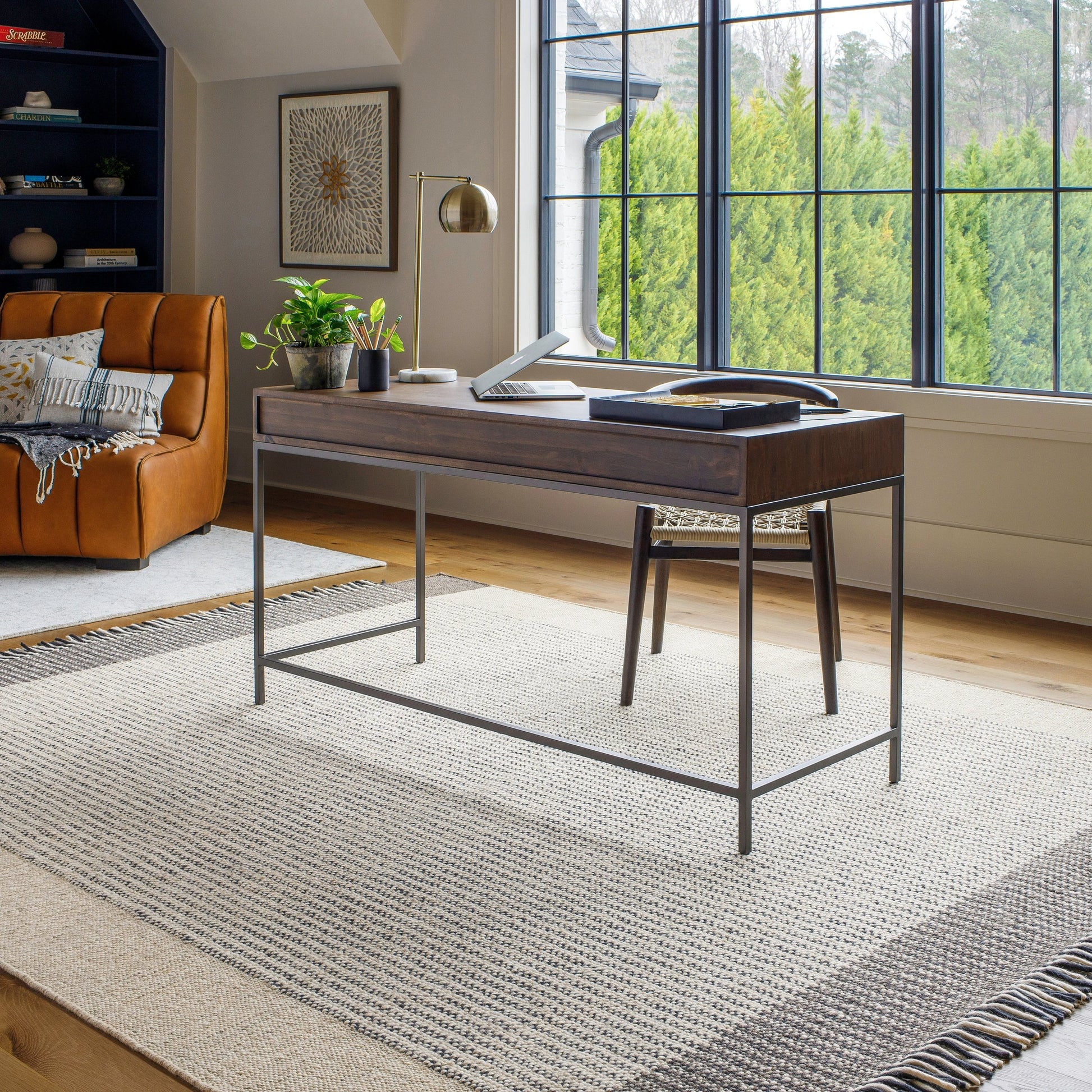 Reliance Rug - 27884 by Surya in charcoal, medium gray, black, tan, cream. Made from unique in a unique style.