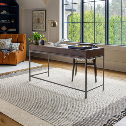 Reliance Rug - 27884 by Surya in charcoal, medium gray, black, tan, cream. Made from unique in a unique style.
