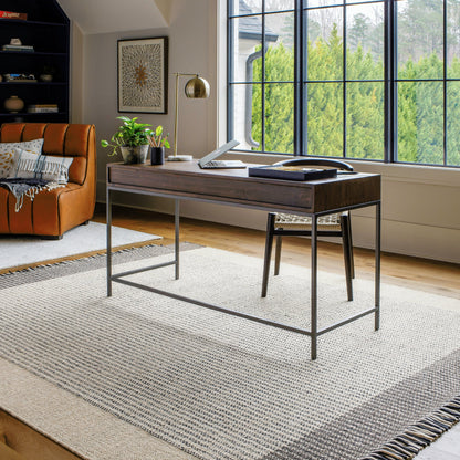 Reliance Rug - 27884 by Surya in charcoal, medium gray, black, tan, cream. Made from unique in a unique style.