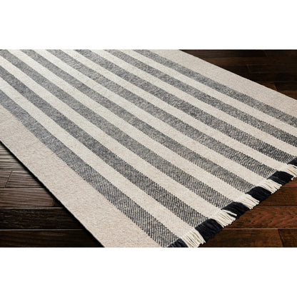 Reliance Rug - 27886 by Surya in black, light beige, cream. Made from 100% wool in a unique style.