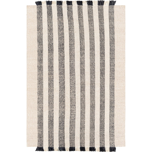 Reliance Rug - 27886 by Surya in black, light beige. Made from 100% wool in a unique style.