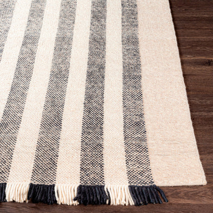 Reliance Rug - 27886 by Surya in black, light beige, cream. Made from 100% wool in a unique style.