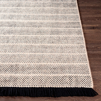 Reliance Rug - 27888 by Surya in black, beige. Made from 100% wool in a unique style.
