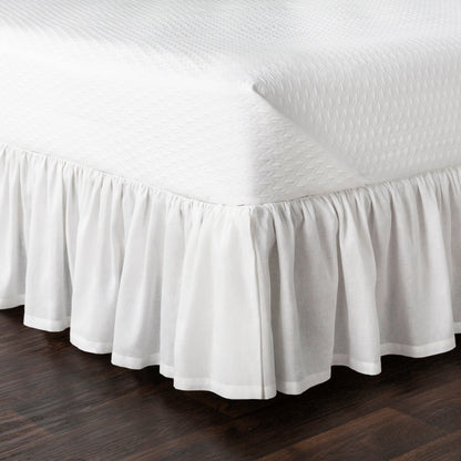 Peyton Ruffle Indoor/Outdoor by Surya. Made from 55% linen, 45% cotton in a traditional style.