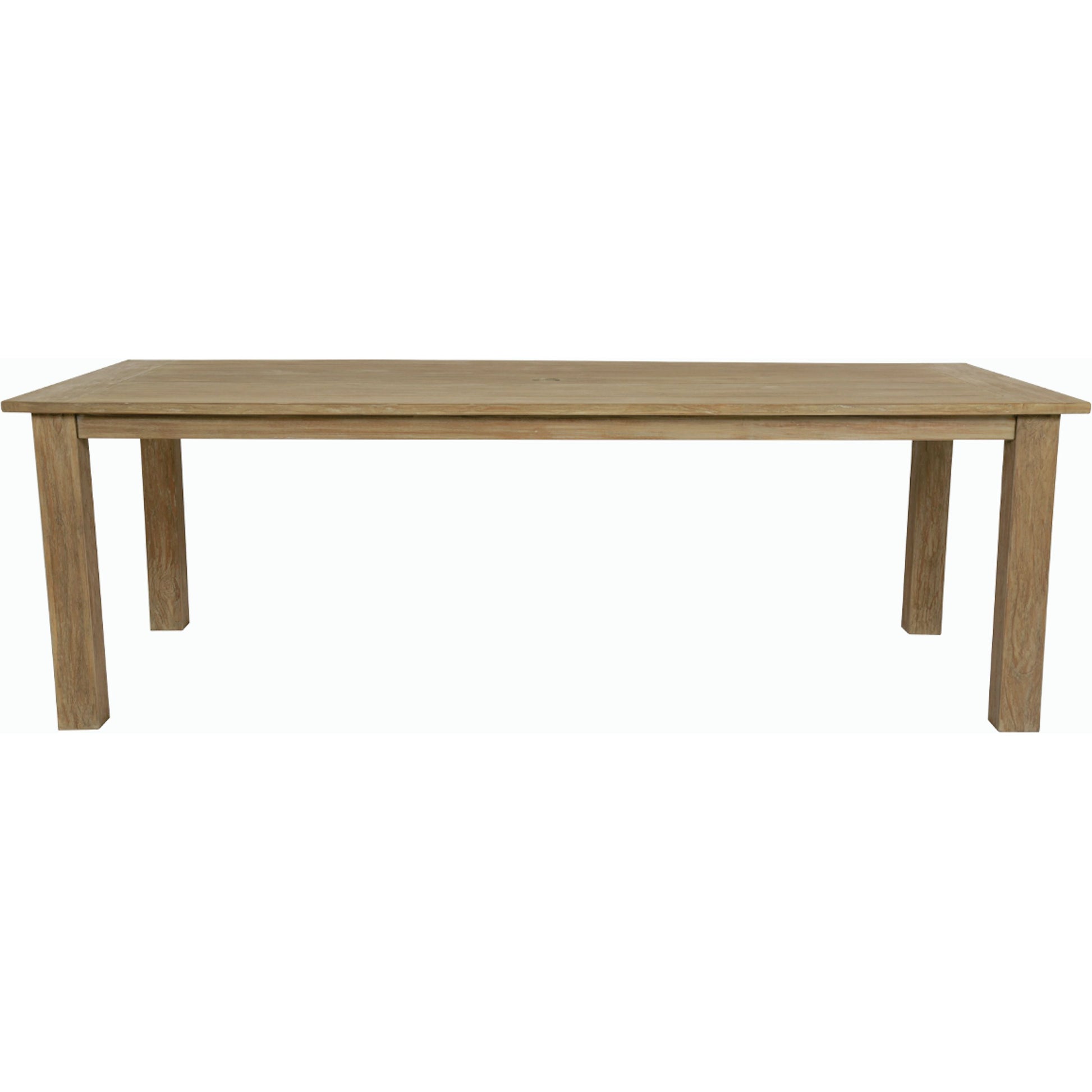 Coastal Outdoor Teak 91" Dining Table by Sunset West in teak. Made from teak in a modern style.