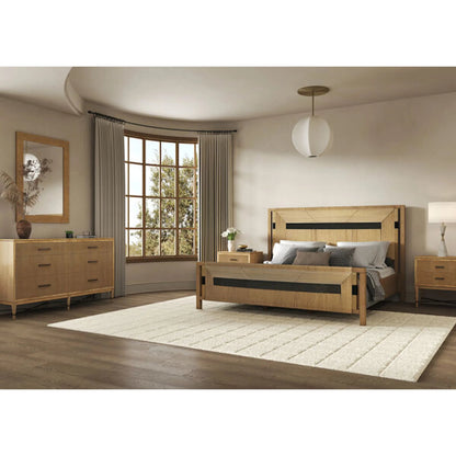 Loft Reeded Dresser by A.R.T. Furniture in natural maple. Made from poplar, rubberwood in a transitional style.