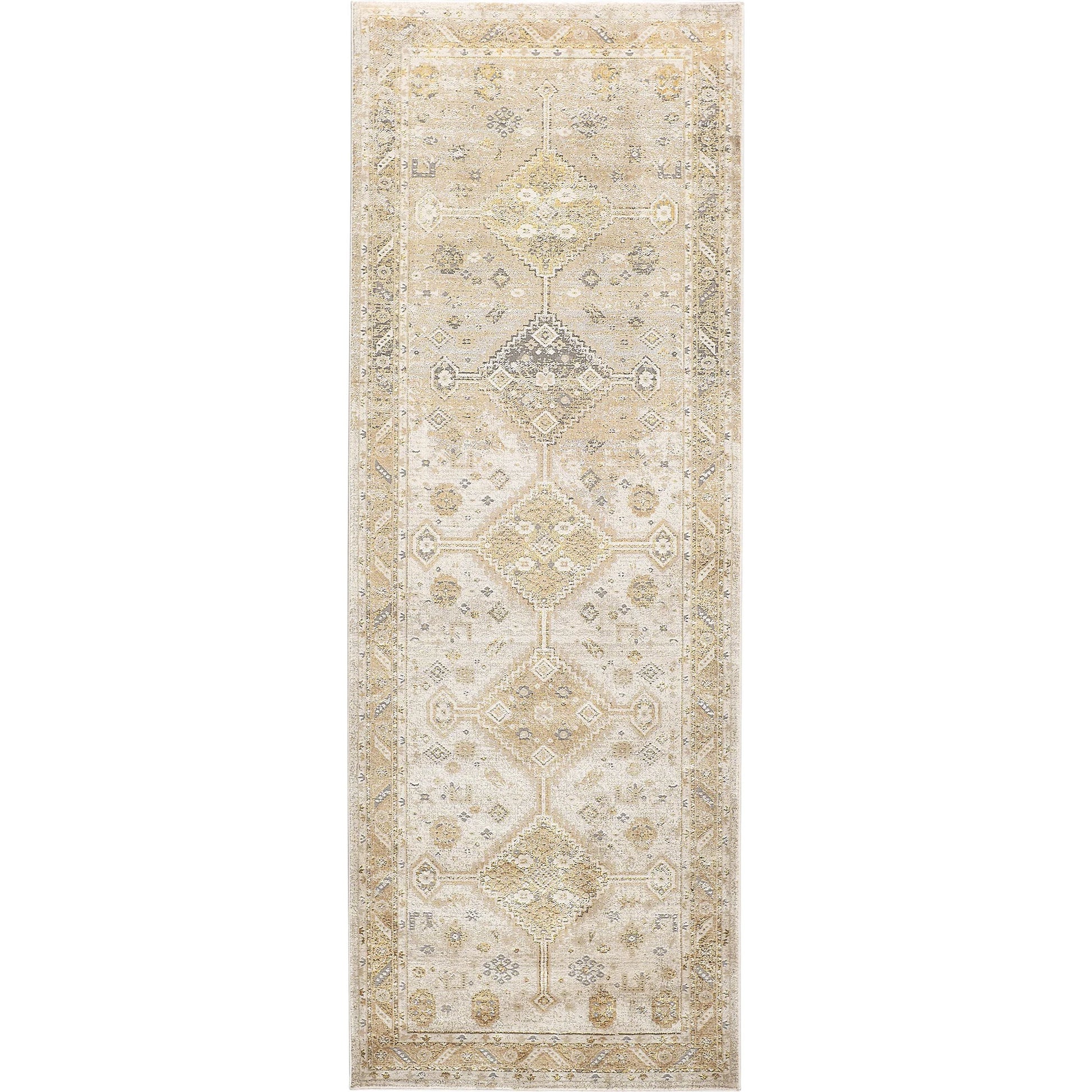 Aura Persian Rug - 3738F by Feizy in gold, ivory. Made from polyester, polypropylene in a unique style.
