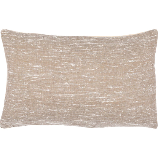 Romona Pillow - 27769 by Surya in cream, tan. Made from 50% linen, 50% polyester, 100% cotton in a unique style.