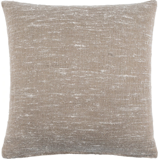 Romona Pillow - 27769 by Surya in cream, tan. Made from 50% linen, 50% polyester, 100% cotton in a unique style.