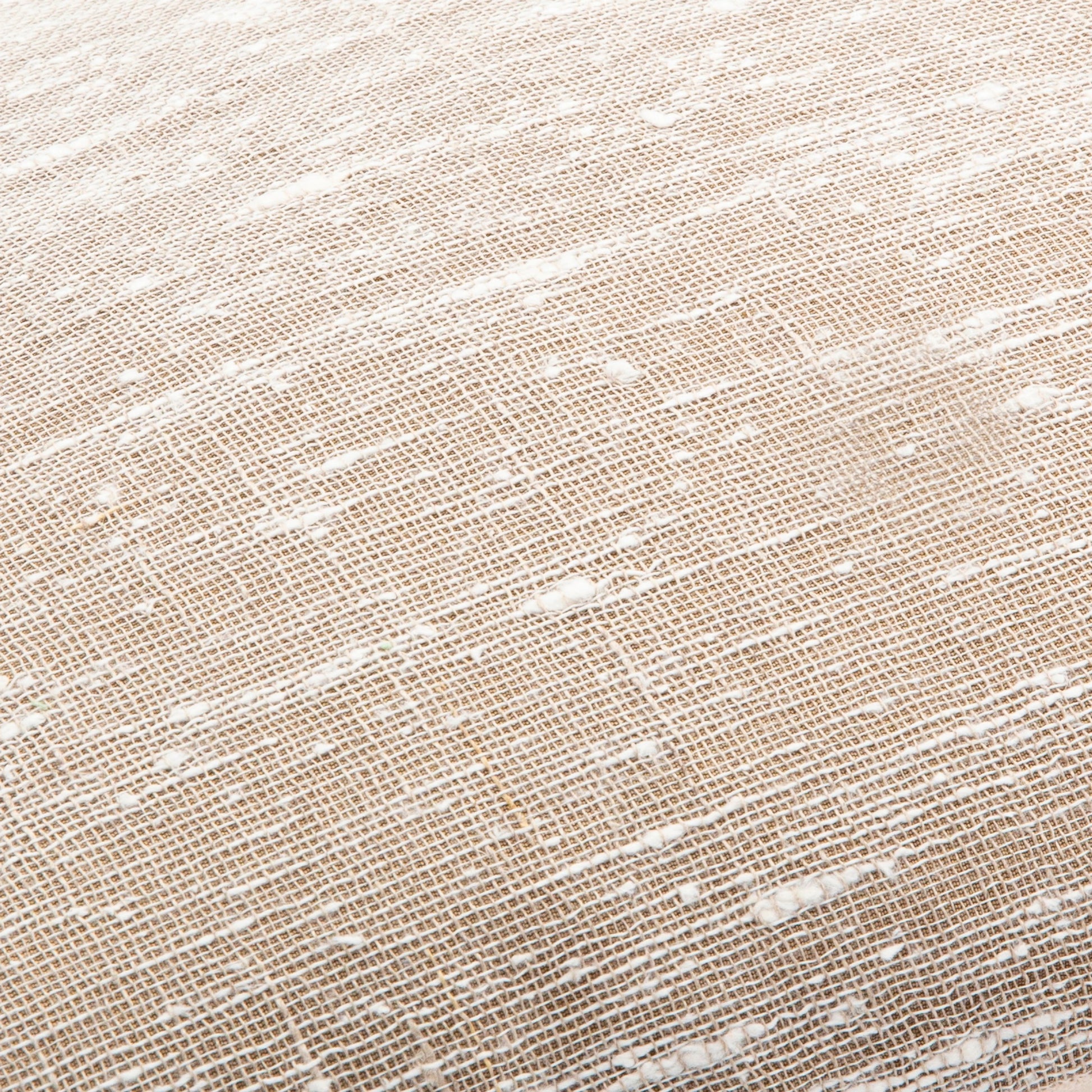 Romona Pillow - 27769 by Surya in cream, tan. Made from 50% linen, 50% polyester, 100% cotton in a unique style.
