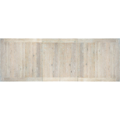 Serenity Topsail Dining Table by Hooker Furniture in surf. Made from oak veneers in a modern style.