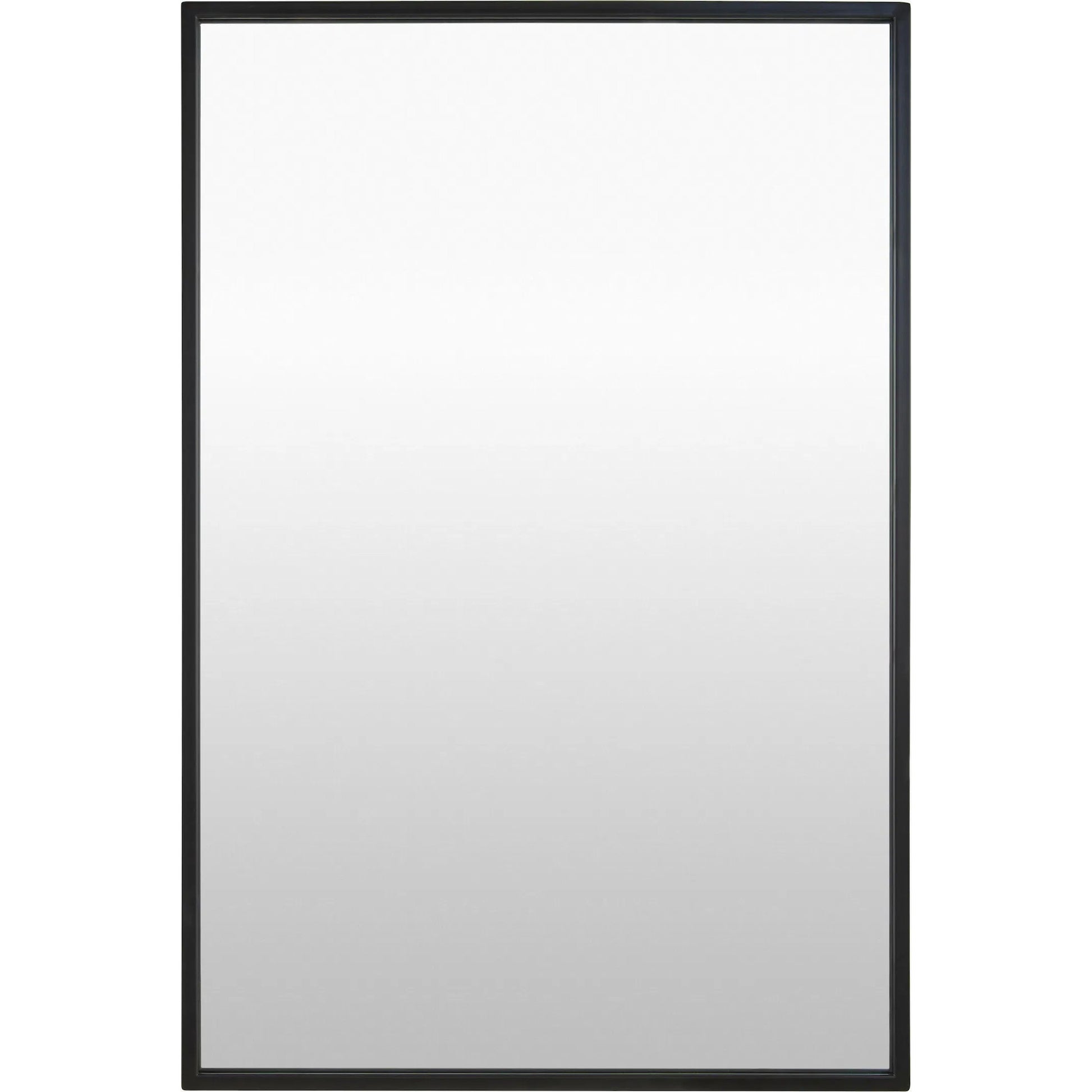 Carmen Rectangular Accent Mirror by Surya in black and matte. Made from iron in a transitional style.