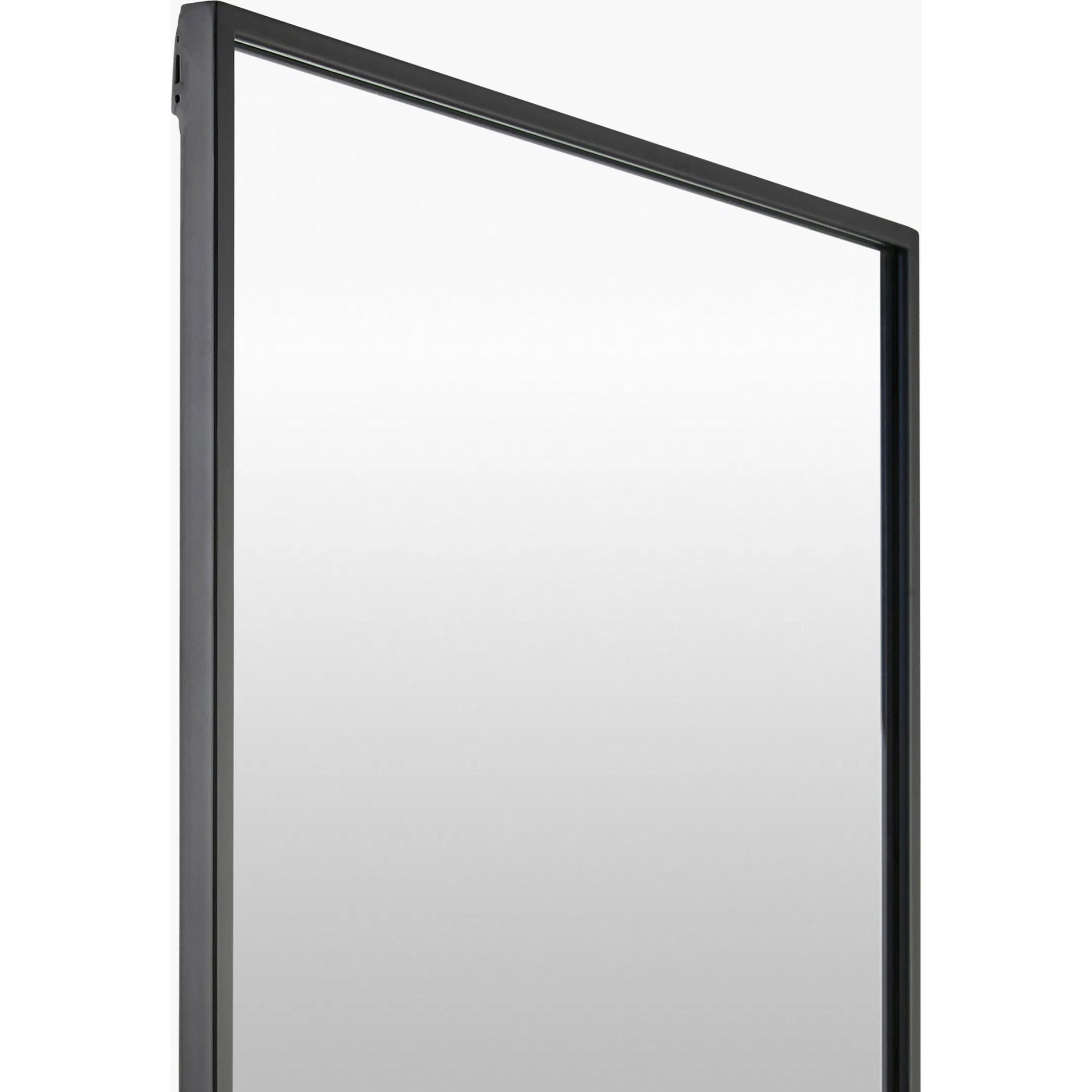 Carmen Rectangular Accent Mirror by Surya in black and matte. Made from iron in a transitional style.