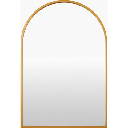 Carmen Arch Accent Mirror by Surya in gold and matte. Made from iron in a transitional style.