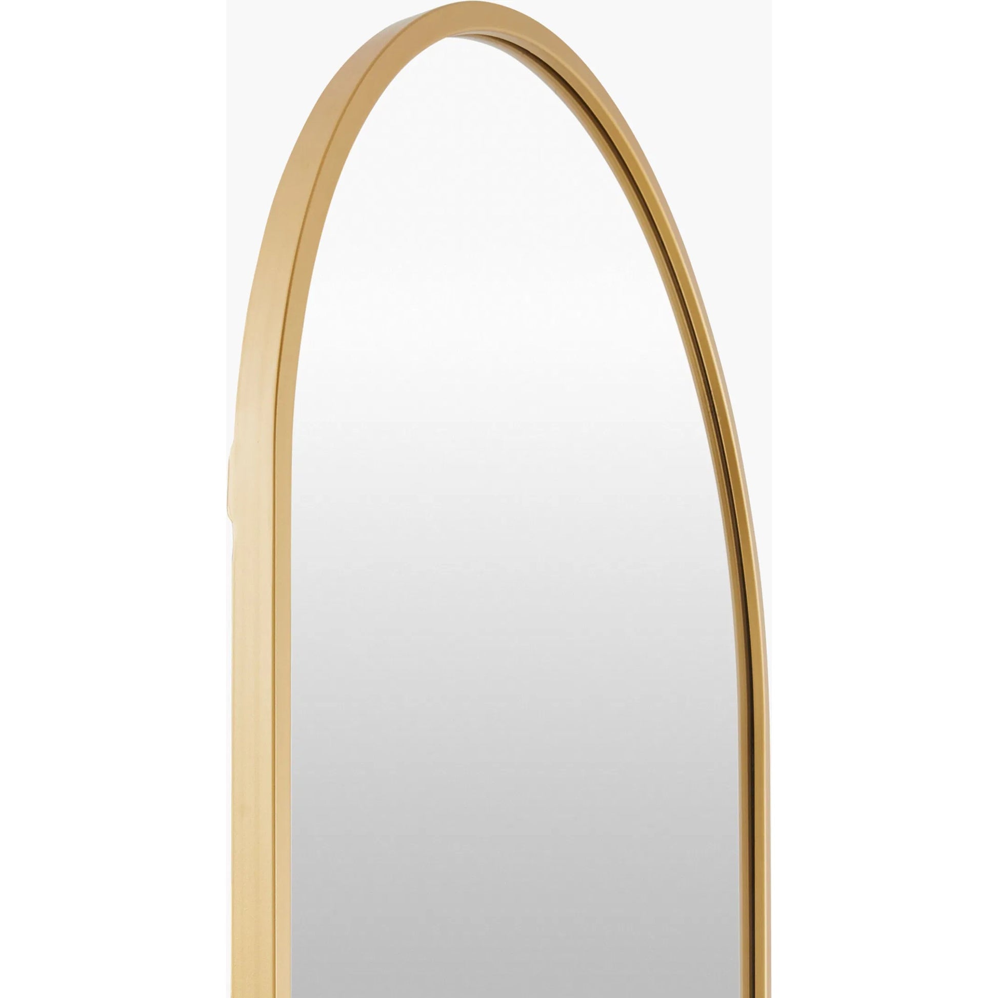 Carmen Arch Accent Mirror by Surya in gold and matte. Made from iron in a transitional style.