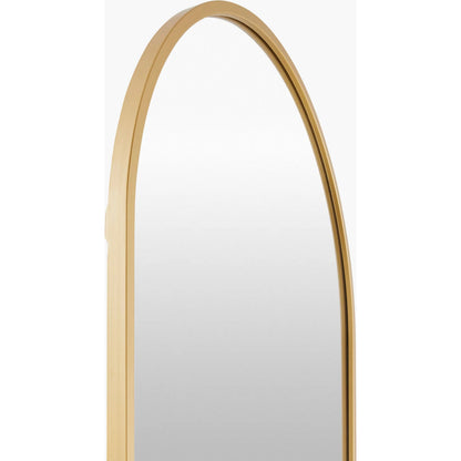 Carmen Arch Accent Mirror by Surya in gold and matte. Made from iron in a transitional style.