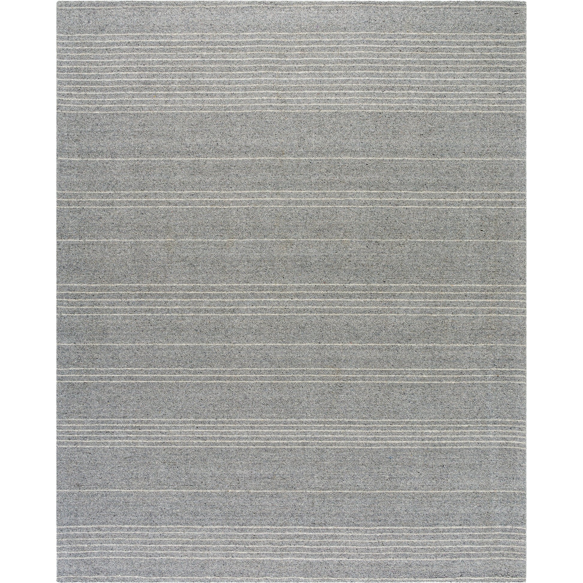 Romano Rug - 484791 by Surya in metallic - silver, grey, sterling grey. Made from wool in a unique style.