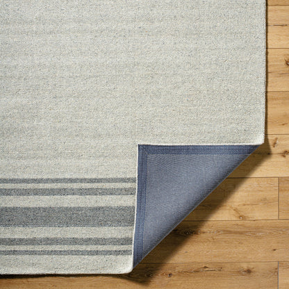 Romano Rug - 484800 by Surya in slate, light silver, metallic - silver, sage. Made from wool in a unique style.