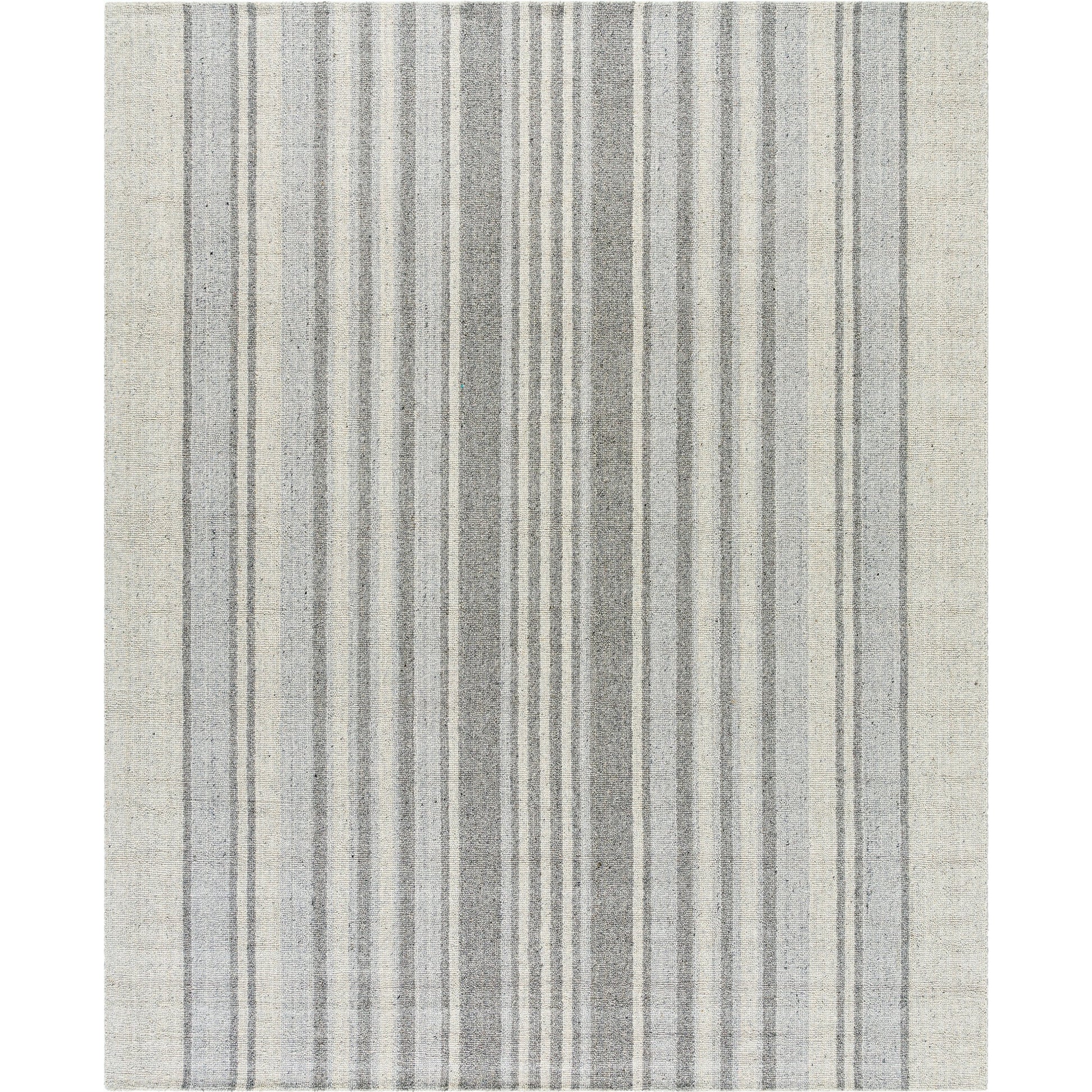 Romano Rug - 484809 by Surya in ivory, charcoal, dove gray. Made from wool in a unique style.