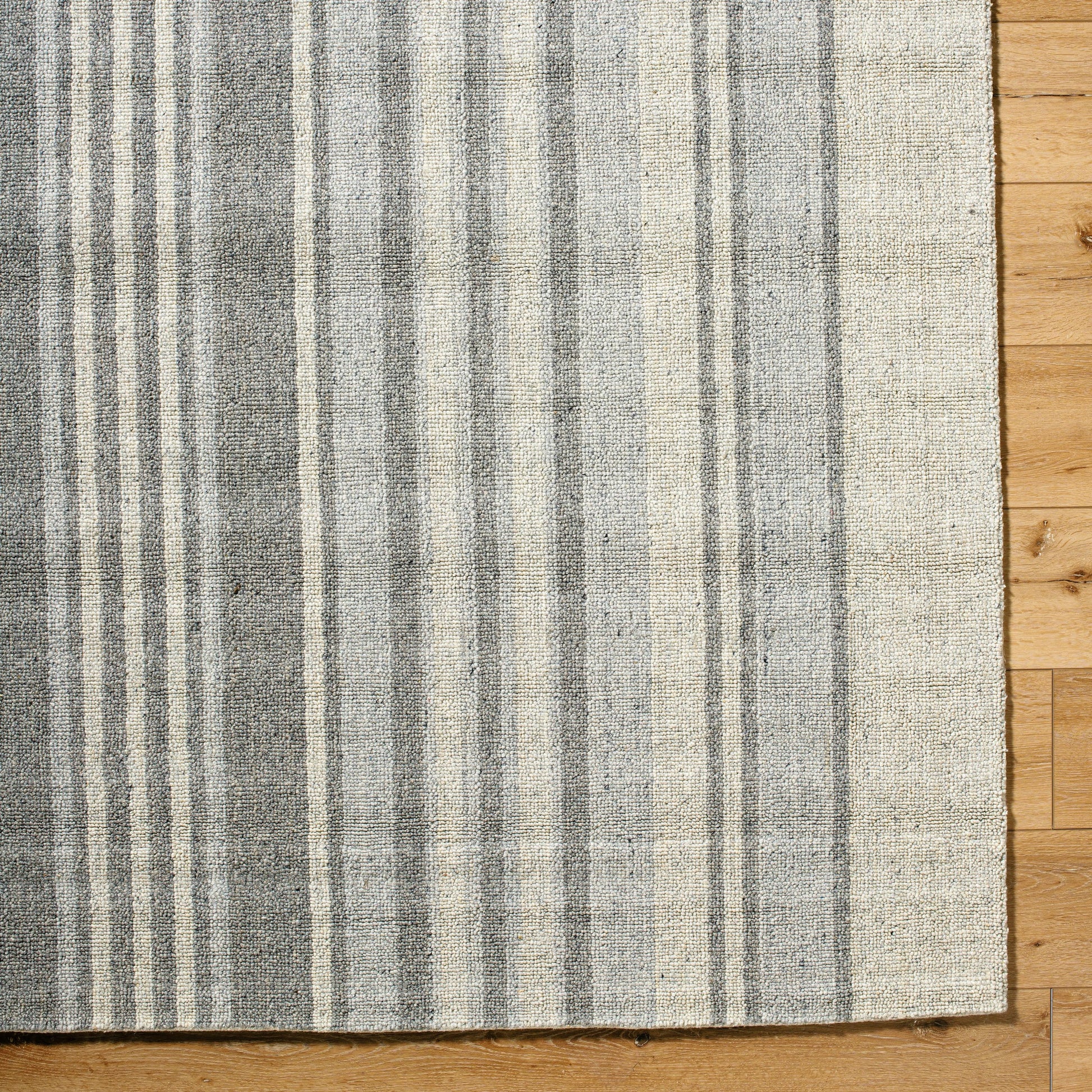 Romano Rug - 484809 by Surya in ivory, charcoal, dove gray. Made from wool in a unique style.