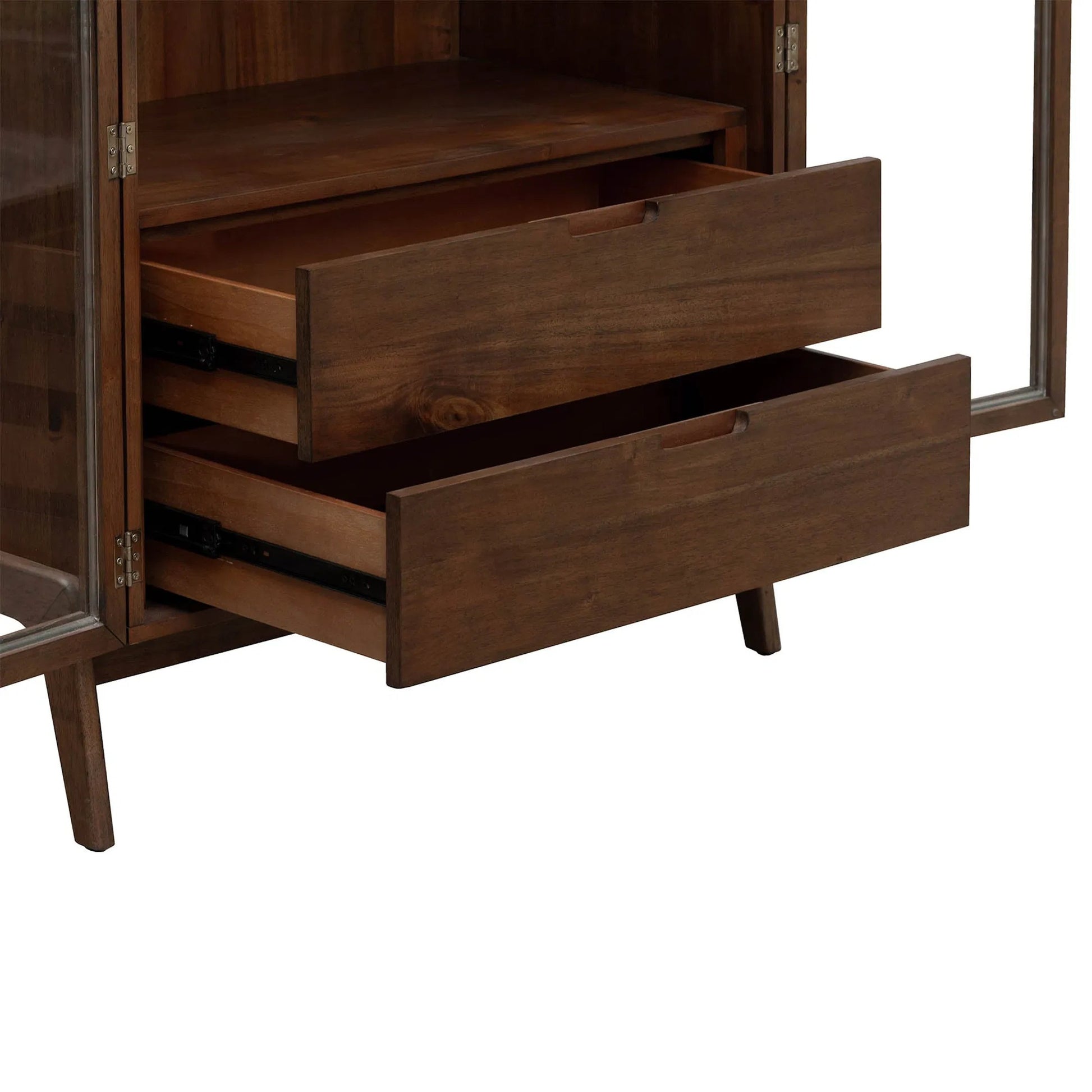 Remix Display Cabinet by LH Imports in brown. Made from unique in a traditional style.