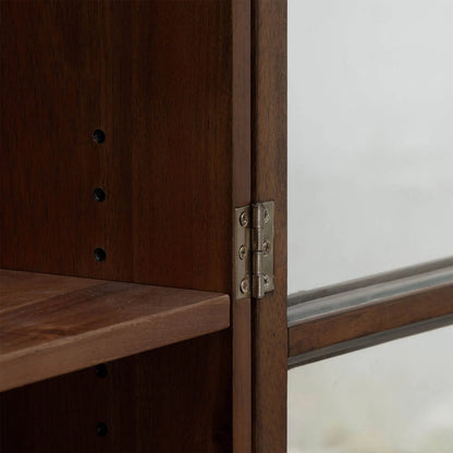 Remix Display Cabinet by LH Imports in brown. Made from unique in a traditional style.