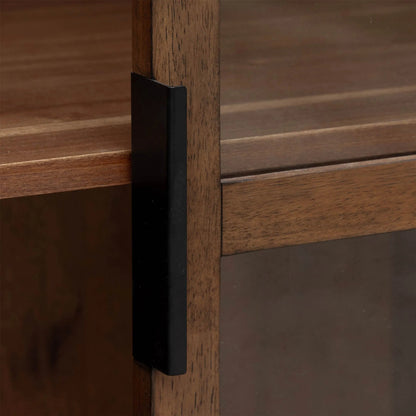 Remix Display Cabinet by LH Imports in brown. Made from unique in a traditional style.