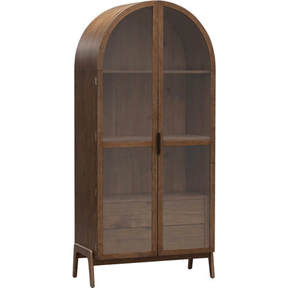 Remix Display Cabinet by LH Imports in brown. Made from unique in a traditional style.