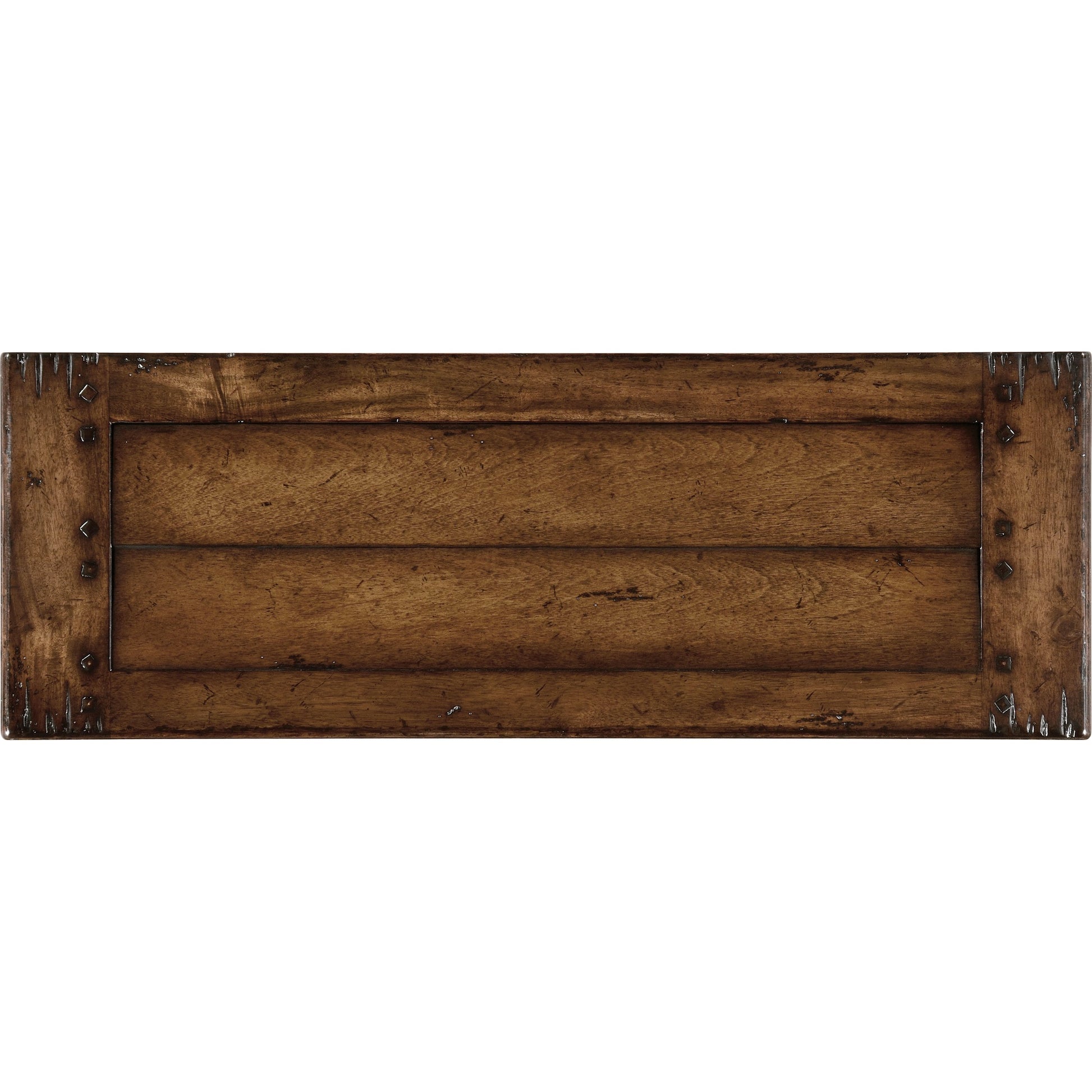 Casual Accents Walnut Accent Table by Jonathan Charles in brown and medium walnut country distressed. Made from acacia in a traditional style.