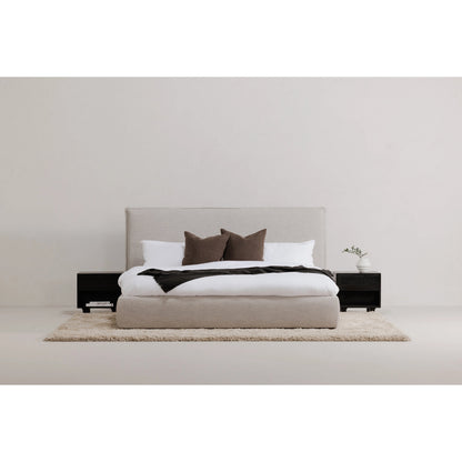 Luzon Bed by Moe's Home Collection. Made from upholstery: 80% polyester, 20% linen, solid pine frame, plywood, mdf, foam in a modern style.