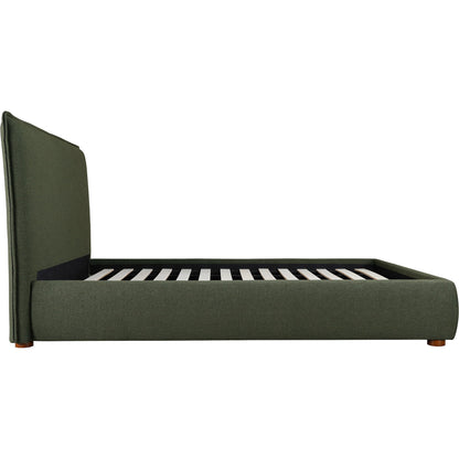 Luzon Bed by Moe's Home Collection. Made from upholstery: 80% polyester, 20% linen, solid pine frame, plywood, mdf, foam in a modern style.