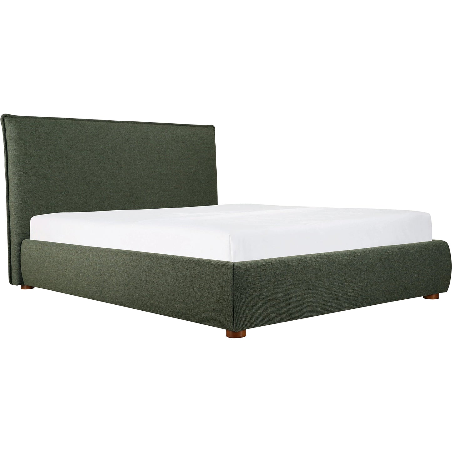 136 SI-2121969 | Primary Silo | Luzon Bed by Moe's Home Collection. Made from upholstery: 80% polyester, 20% linen, solid pine frame, plywood, mdf, foam in a modern style.