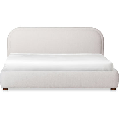 Colin Bed by Moe's Home Collection in oatmeal. Made from upholstery: 100% polyester, solid pine frame, plywood, mdf, foam in a modern style.