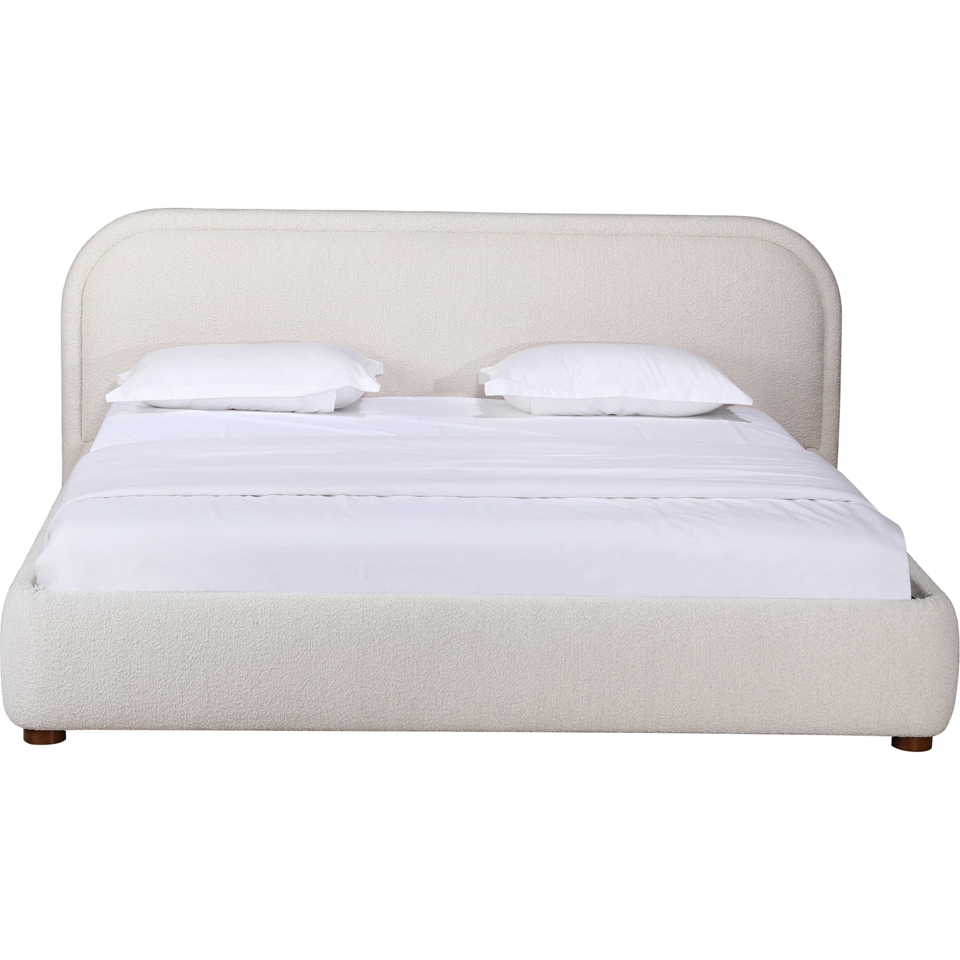 Colin Bed by Moe's Home Collection in oatmeal. Made from upholstery: 100% polyester, solid pine frame, plywood, mdf, foam in a modern style.