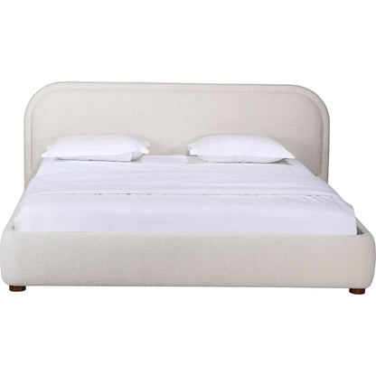 Colin Bed by Moe's Home Collection in oatmeal. Made from upholstery: 100% polyester, solid pine frame, plywood, mdf, foam in a modern style.