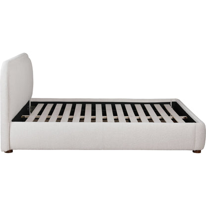 Colin Bed by Moe's Home Collection in oatmeal. Made from upholstery: 100% polyester, solid pine frame, plywood, mdf, foam in a modern style.