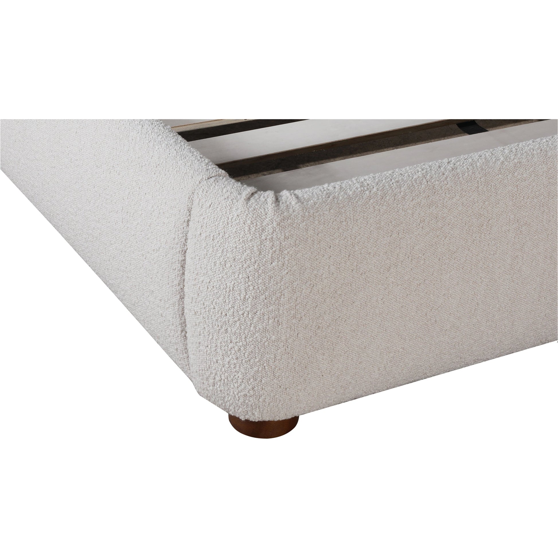 Colin Bed by Moe's Home Collection in oatmeal. Made from upholstery: 100% polyester, solid pine frame, plywood, mdf, foam in a modern style.